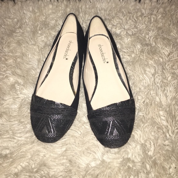 Selling Black flats with a tad of silver on them. - Picture 2 of 4