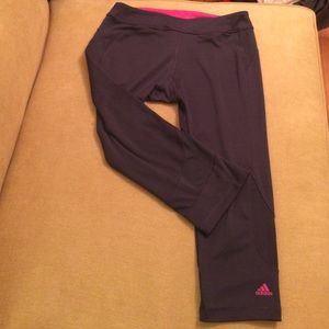 Adidas Workout/Running Capri Size M Color Black
