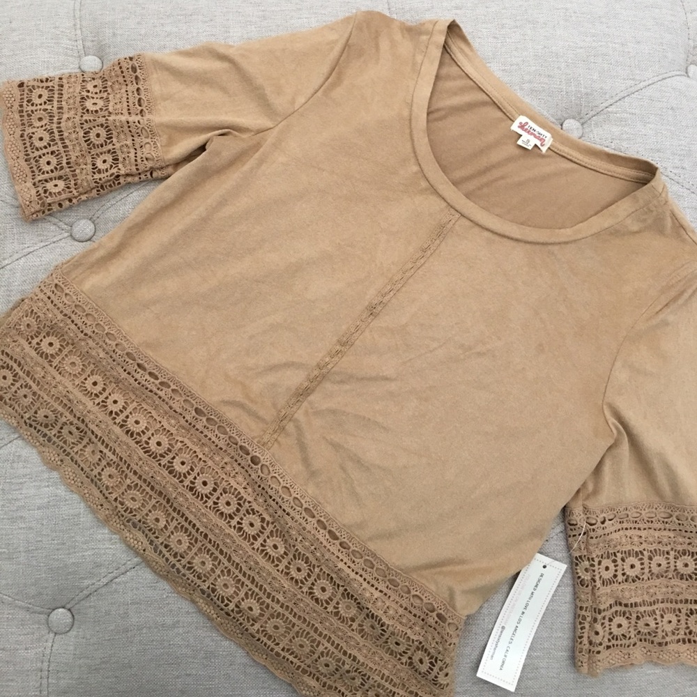 🆕 ✅ Ten- sixty sherman camel crochet trim
