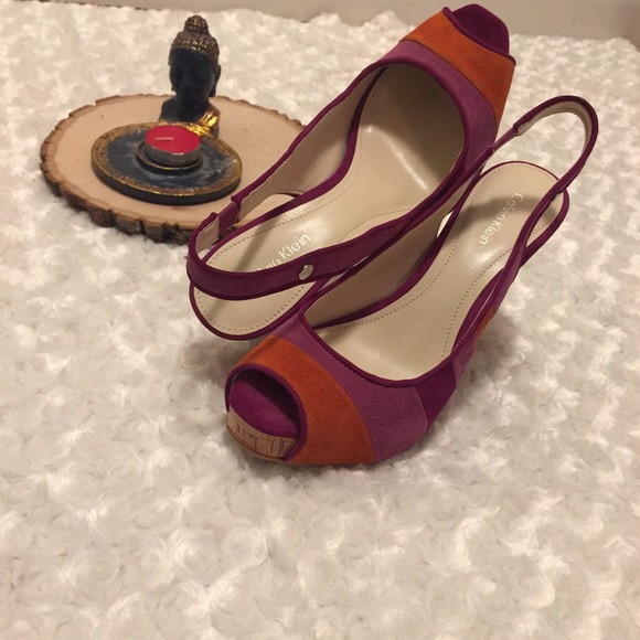 Calvin Klein Chunky Gracie Multi-Color Heals - Picture 2 of 4