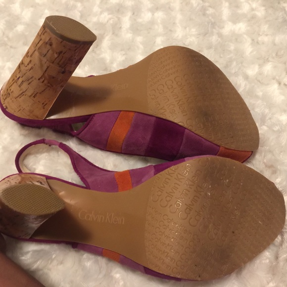 Calvin Klein Chunky Gracie Multi-Color Heals - Picture 3 of 4