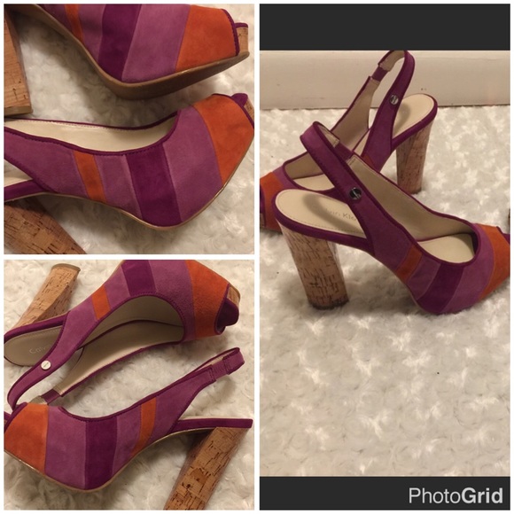 Calvin Klein Chunky Gracie Multi-Color Heals - Picture 4 of 4