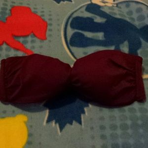 Purple bandeau bikini top