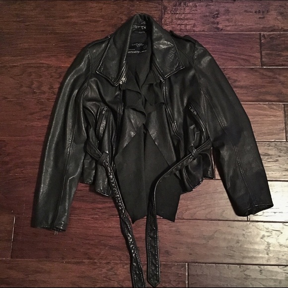 ❌SOLD❌ ALL SAINTS MANU LEATHER JACKET - Picture 2 of 4