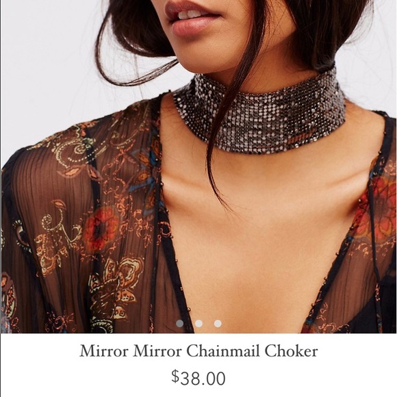 Mirror Mirror Chainmail Choker in Hematite