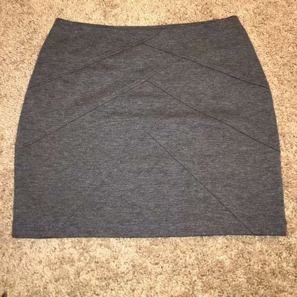 Gray Mini Skirt