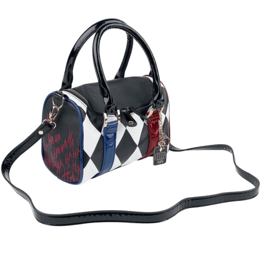 New~ HARLEY QUINN SUICIDE SQUAD MINI BARREL BAG - Picture 4 of 8