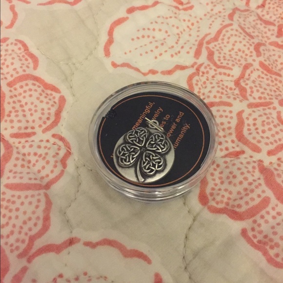 NEW! Alex & Ani "Four Leaf Clover" necklace charm