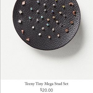 Teeny Tiny Mega Stud Set in Icy Silver