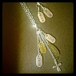 SOLD NWOT-Handmade Necklace & Earring set