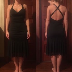 Black cocktail dress