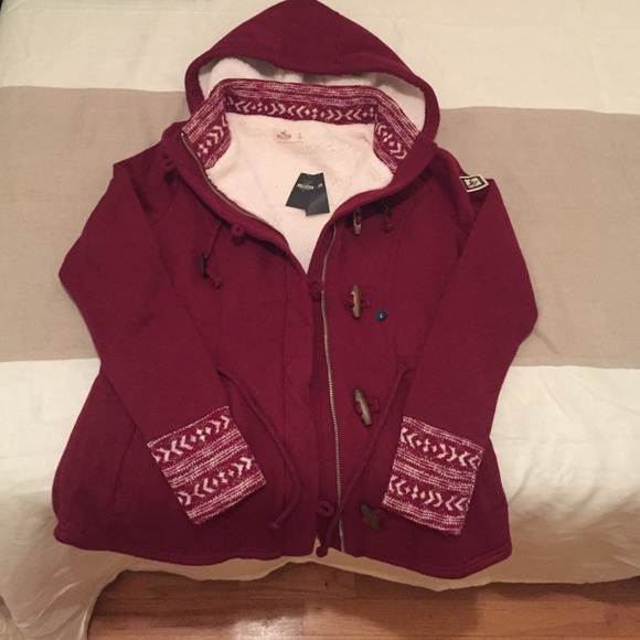 Hollister Sweater - Large Maroon