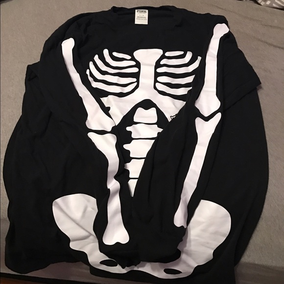 PINK Victoria Secret skeleton shirt!