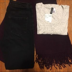 Long Sleeved Button Up Crop Top