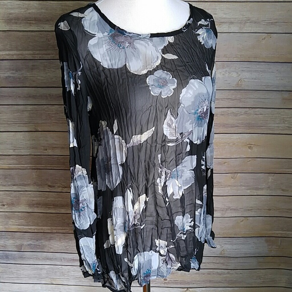 Floral printed chiffon top - Picture 4 of 4