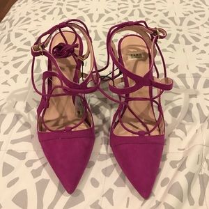 Zara - Pink Suede Pumps