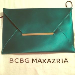 BCBG Envelope Clutch Teal