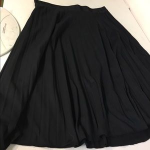 Pleated Black Skirt