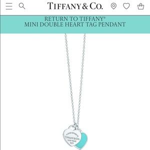 Tiffany's Mini Double Heart Necklace