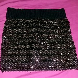 Sequins body con skirt