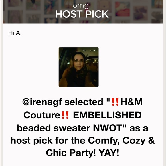 ‼️H&M Couture‼️ EMBELLISHED beaded sweater NWOT - Picture 6 of 6