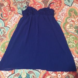 Royal blue cocktail dress