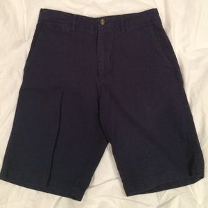 Dark Blue men's cargo shorts.