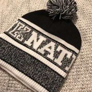 Pink nation beanie