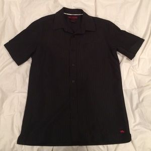 Black button down shirt