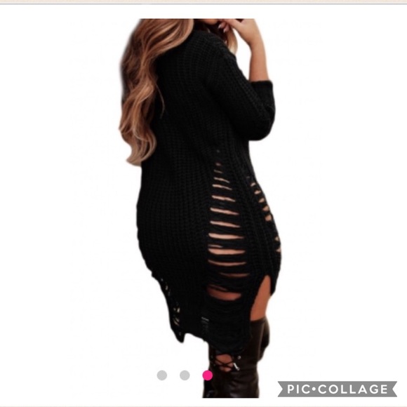 ✨ Sexy black button up sweater - Picture 2 of 3