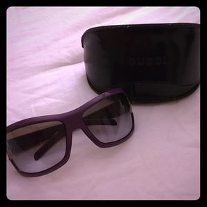 Purple Gucci Sunglasses