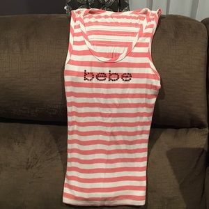 Bebe striped tank