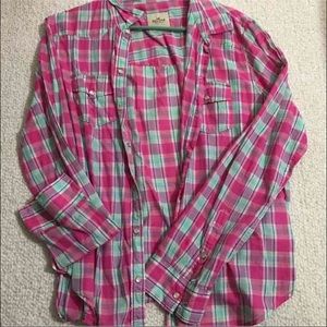 Hollister Plaid Button Up