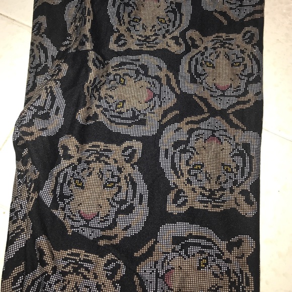 Lularoe os tiger digital print legging black