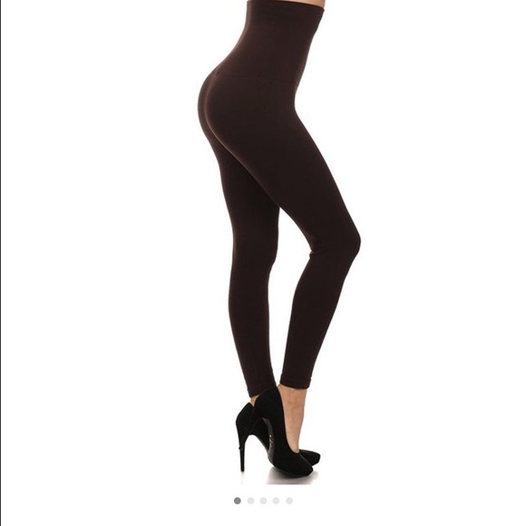 New Wine Compression Tummy Control Leggings - Picture 2 of 4