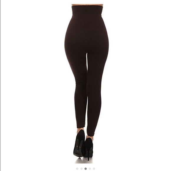 New Wine Compression Tummy Control Leggings - Picture 3 of 4