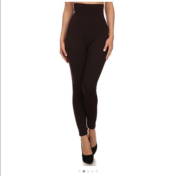 New Wine Compression Tummy Control Leggings - Picture 4 of 4