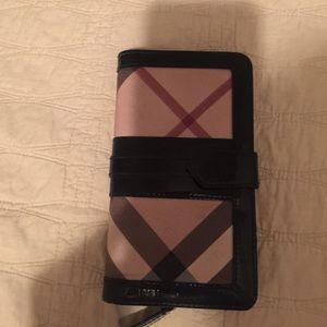 Authentic Burberry Check wallet.