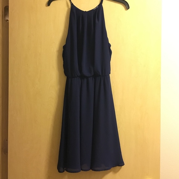 Lush blouson chiffon skater dress size S