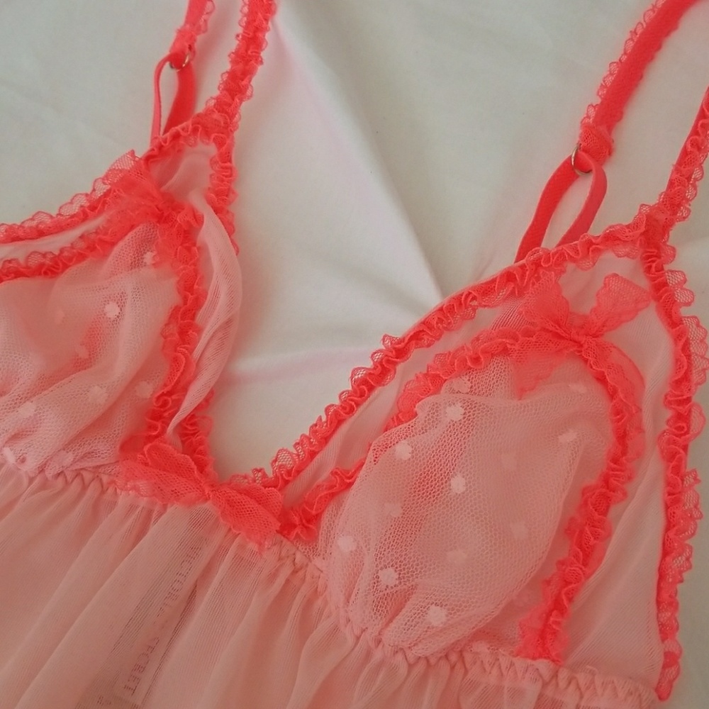 Victoria's Secret Sheer Baby Doll Lingerie Set
