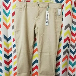 Maurice's Khaki stretch jeggings