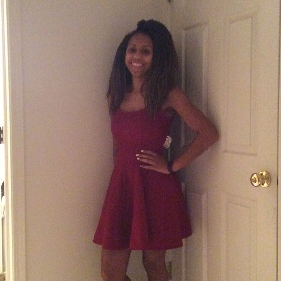 Akira Chicago- Burgundy Dress