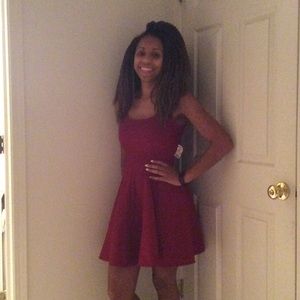 Akira Chicago- Burgundy Dress