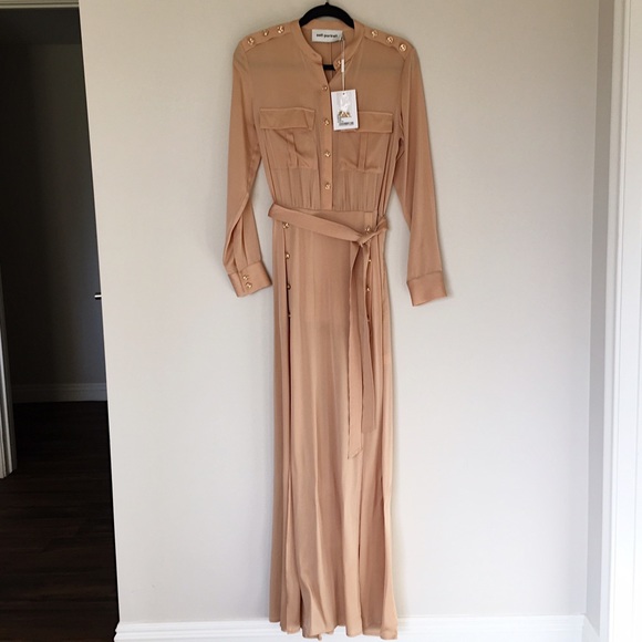 Self-Portrait Dresses - Self-Portrait Militaire Crepe Shirt Dress Self-Portrait Dresses - Self-Portrait Militaire Crepe Shirt Dress