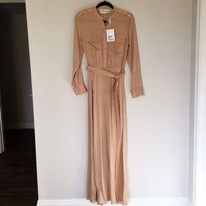 Self-Portrait Dresses - Self-Portrait Militaire Crepe Shirt Dress Self-Portrait Dresses - Self-Portrait Militaire Crepe Shirt Dress