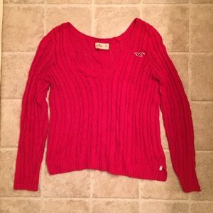 Hollister soft red sweater
