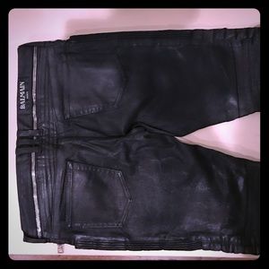 Balmain biker jeans