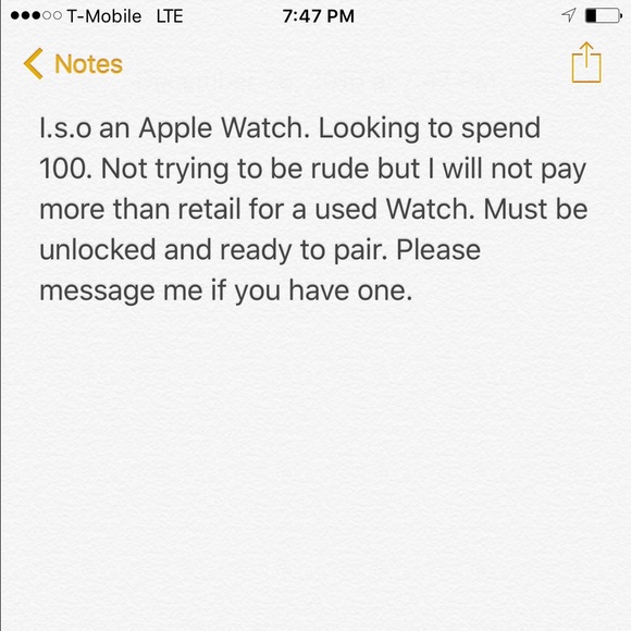 I watch