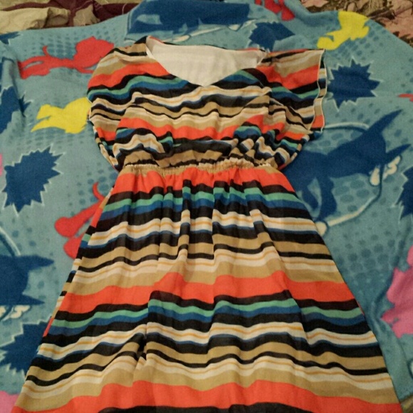 Juniors medium cute striped dress