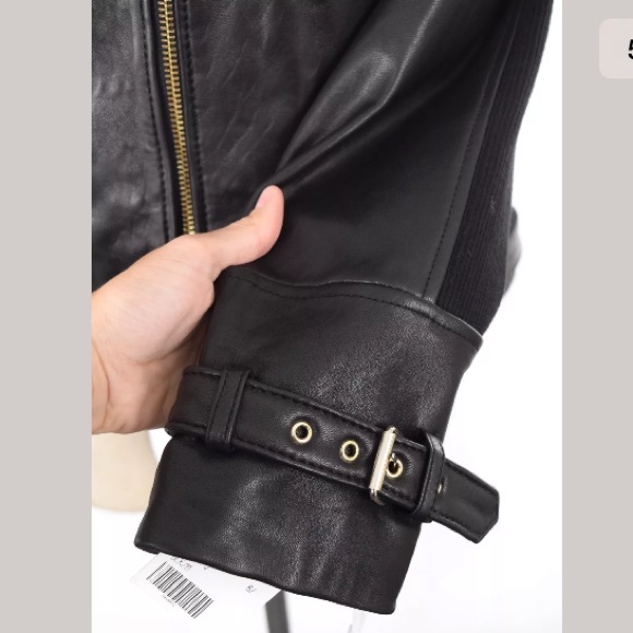 NWT Via Spiga genuine leather moto jacket - Picture 2 of 4